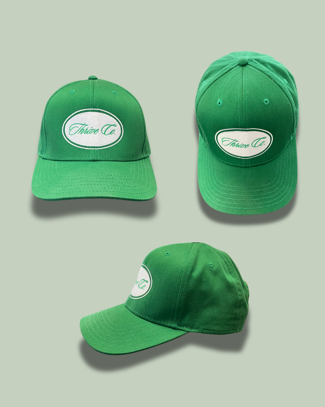 Kelly Green Thrive Co. Snapback – Classic Golf Edition