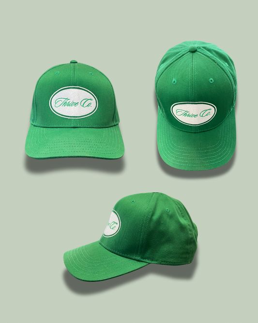 Kelly Green Thrive Co. Snapback – Classic Golf Edition