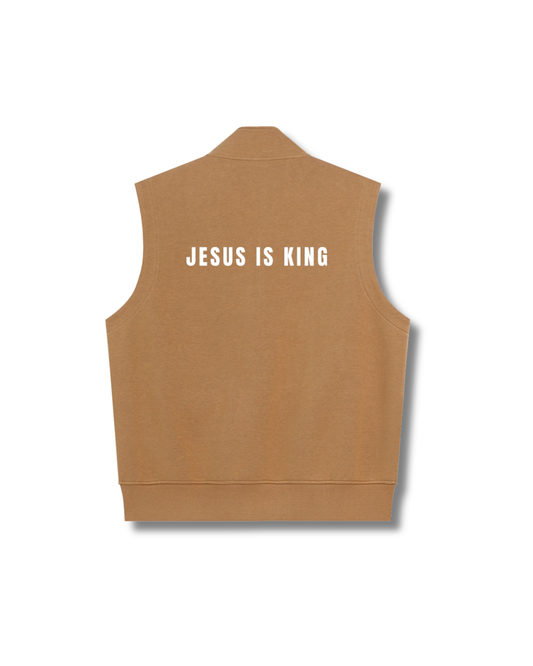 "JESUS IS KING" Heavyweight Vest