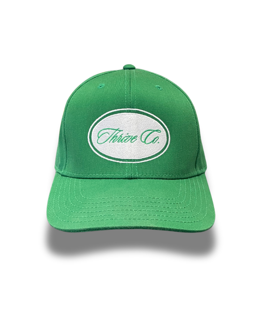 Kelly Green Thrive Co. Snapback – Classic Golf Edition